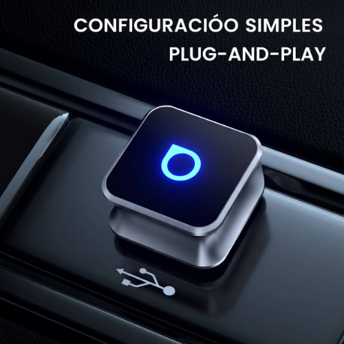 Mini Cube 3.0 Adaptador sem fios CarPlay e Android Auto