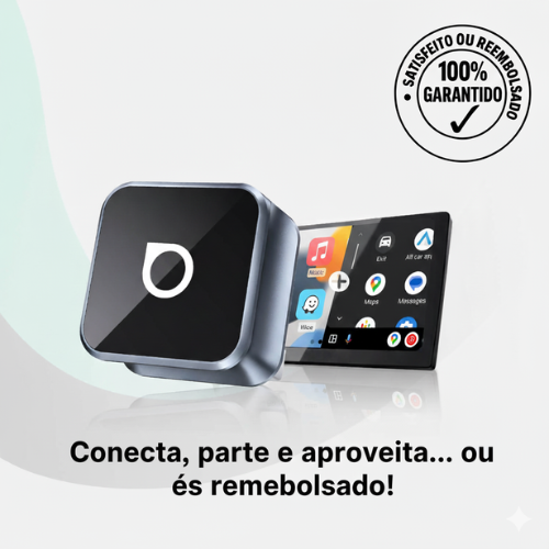 Mini Cube 3.0 Adaptador sem fios CarPlay e Android Auto